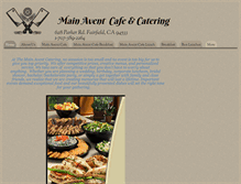 Tablet Screenshot of mainaventcatering.com